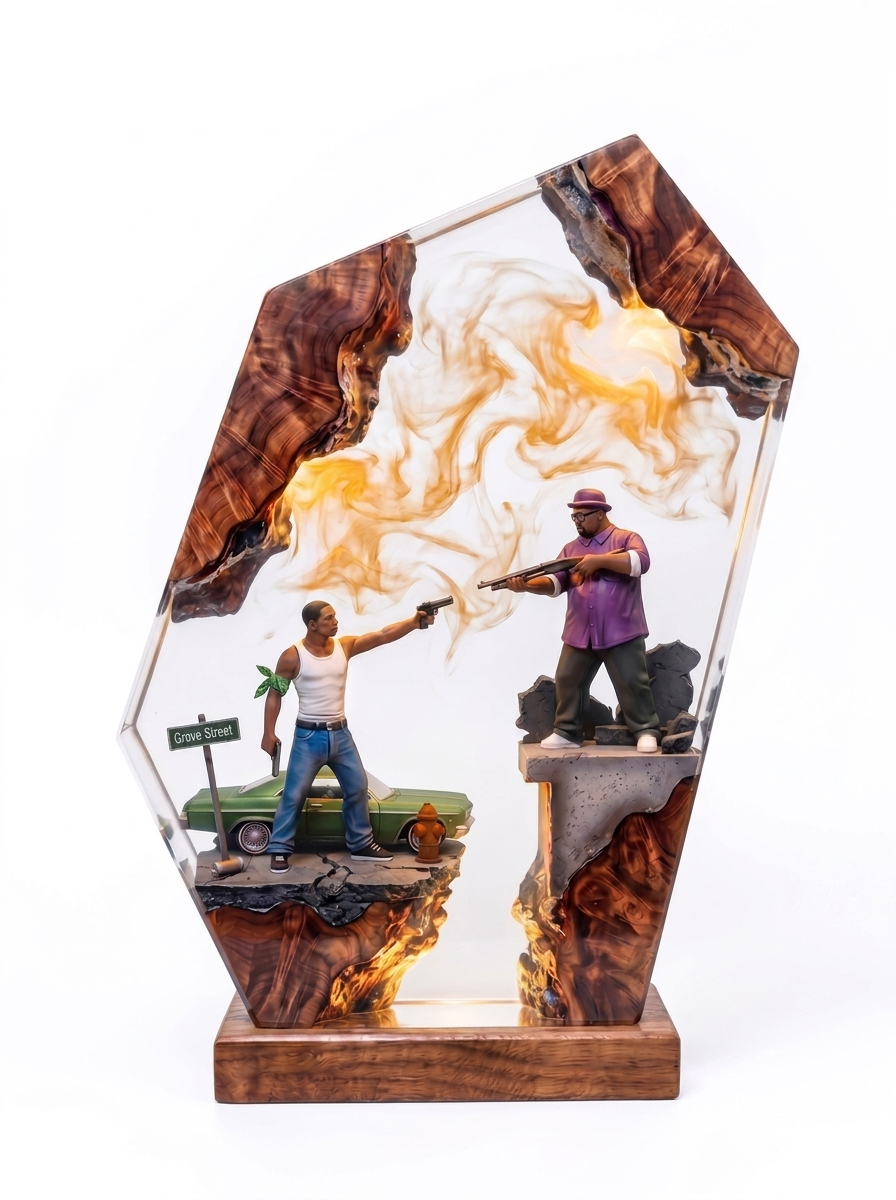 GTA San Andreas Resin Lamp