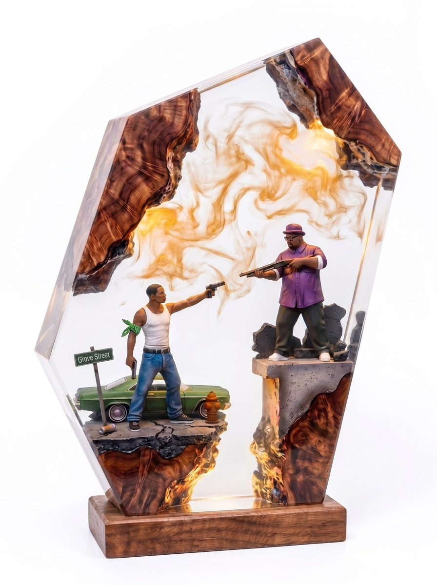 GTA San Andreas Resin Lamp