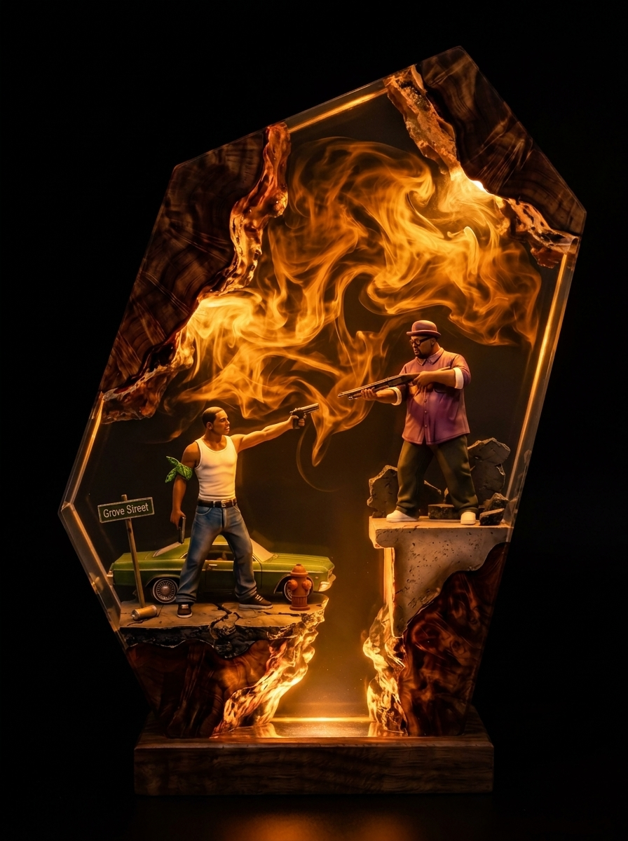 GTA San Andreas Resin Lamp