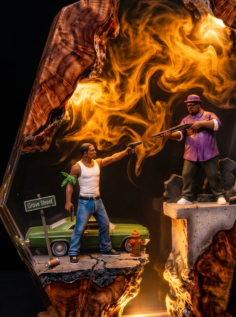 GTA San Andreas Resin Lamp